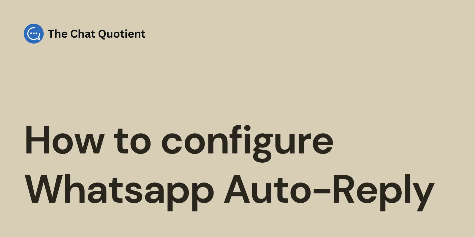 Come Configurare la Risposta Automatica su WhatsApp (Guida Passo Passo)