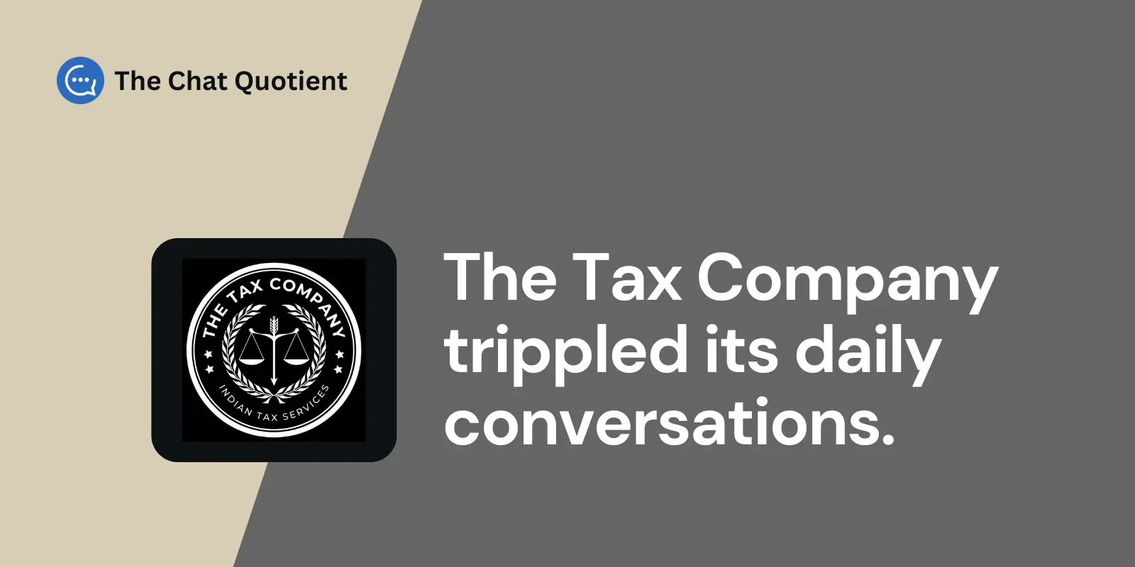 The Tax Company 고객 스토리: 하루 WhatsApp 채팅 수 거의 3배 증가